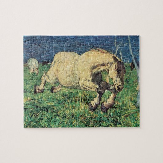 Galloping Horse van Giovanni Segantini, kunst Legpuzzel (Horizontaal)