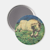 Galloping Horse van Giovanni Segantini,  kunst Magneet (Voorkant / Achterkant)