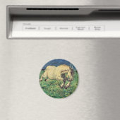 Galloping Horse van Giovanni Segantini,  kunst Magneet (Insitu (Vaatwasser))