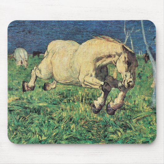 Galloping Horse van Giovanni Segantini,  kunst Muismat (Voorkant)