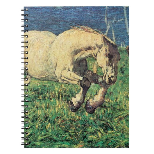 Galloping Horse van Giovanni Segantini,  kunst Notitieboek (Voorkant)