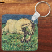 Galloping Horse van Giovanni Segantini,  kunst Sleutelhanger (Achterkant)