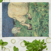 Galloping Horse van Giovanni Segantini,  kunst Theedoek (Gevouwen)