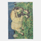 Galloping Horse van Giovanni Segantini,  kunst Theedoek (Verticaal)
