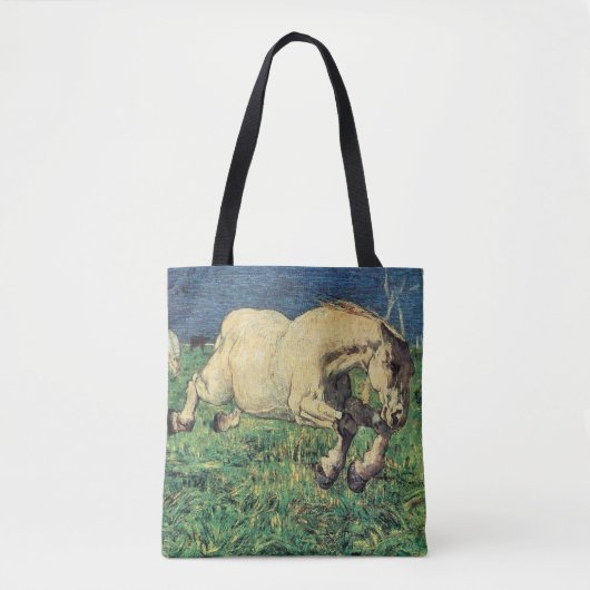 Galloping Horse van Giovanni Segantini,  kunst Tote Bag (Voorkant)