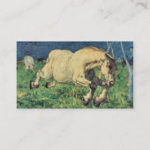 Galloping Horse van Giovanni Segantini Visitekaartje (Achterkant)