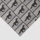 Galloping Horse Waterverf Silhouettes Tissuepapier (Detail)