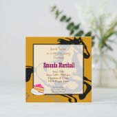 Galloping Horse Wild en gratis verjaardagsfeestje Kaart (Staand voorkant)