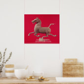 Galloping horse with one Hoof Resting on a Poster (Keuken)