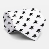 Galloping Horseman Pattern | Derby Stropdas (Opgerold)