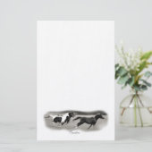 Galloping Horses Briefpapier (Staand voorkant)