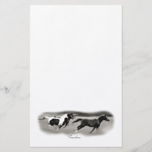 Galloping Horses Briefpapier (Voorkant)