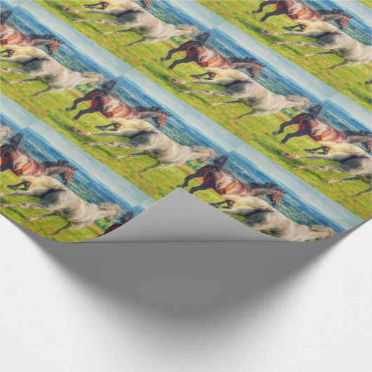 Galloping Horses Cadeaupapier (Hoek)