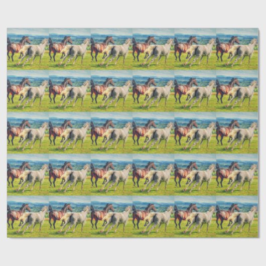 Galloping Horses Cadeaupapier (Vlak)