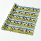 Galloping Horses Cadeaupapier (Uitgerold)
