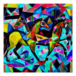 Galloping Horses Perfect Poster