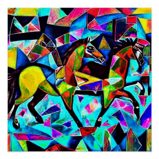 Galloping Horses Perfect Poster (Voorkant)