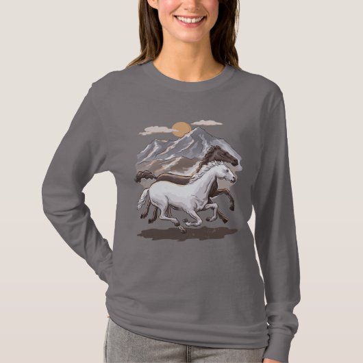 Galloping Horses T-shirt (Voorkant)