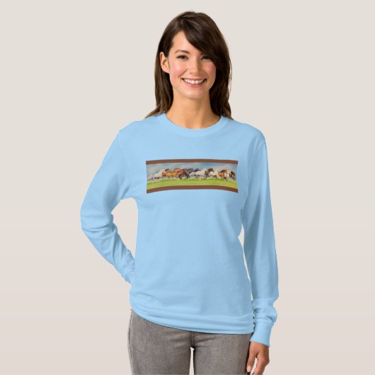Galloping Horses T-shirt (Voorkant volledig)