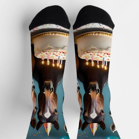 Galloping In Fun: Een Paard Verjaardagsviering Sokken (Top)