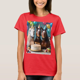Galloping In Fun: Een Paard Verjaardagsviering T-shirt
