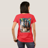 Galloping In Fun: Een Paard Verjaardagsviering T-shirt (Achterkant volledig)