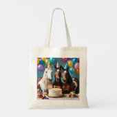 Galloping In Fun: Een Paard Verjaardagsviering Tote Bag (Achterkant)