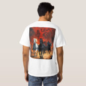 : Galloping Joy: Cartoons in Motion T-Shirt (Achterkant volledig)