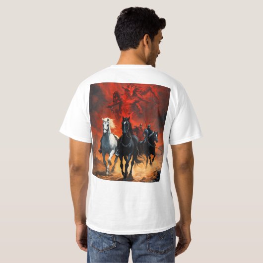 : Galloping Joy: Cartoons in Motion T-Shirt (Achterkant volledig)