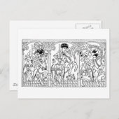 Galloping Knight briefkaart (Voorkant / Achterkant)