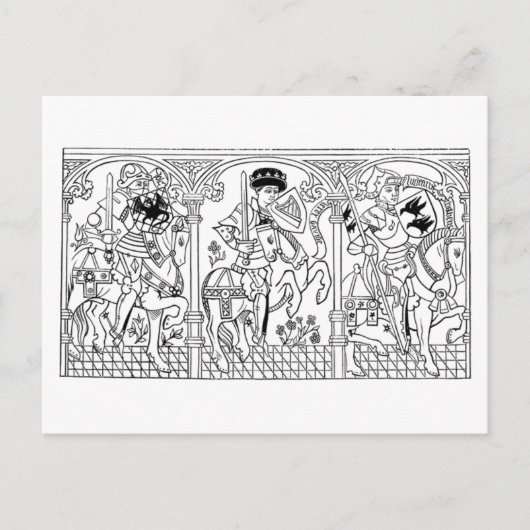 Galloping Knight briefkaart (Voorkant)