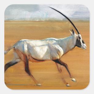Galloping Oryx 2010 Vierkante Sticker