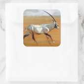 Galloping Oryx 2010 Vierkante Sticker (Tas)