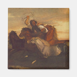 Galloping Outlaw (Cowboy on Horseback) (paarden) Magneet