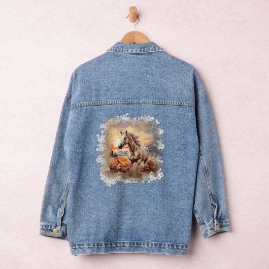 Galloping Paard Sunset Denim Jas Jacket (Hangar)
