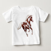 Galloping Paint Horse Baby T-Shirt (Voorkant)
