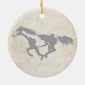 Galloping Paint Horse Keramisch Ornament (Achterkant)