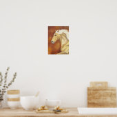 Galloping palomino print 11 x 14 inch (Keuken)