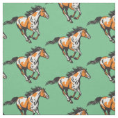 Galloping pinto Horse Stof (Swatch)
