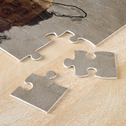 Galloping Pinto Paint USA Pony Express Horse Legpuzzel (Zijkant)