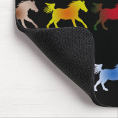 Galloping Ponies op Black Muismat (Hoek)