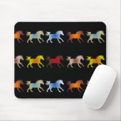Galloping Ponies op Black Muismat (Met muis)