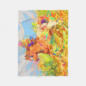 Galloping Pony - Kinderboek Kunst Fleece Deken (Voorkant)