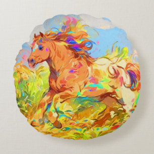 Galloping Pony - Kinderboek Kunst Rond Kussen