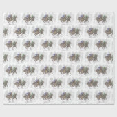 Galloping Race Horses Cadeaupapier (Vlak)