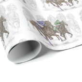 Galloping Race Horses Cadeaupapier (Rol Hoek)