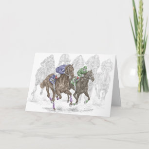 Galloping Race Horses Kaart
