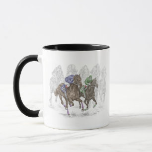 Galloping Race Horses Mok