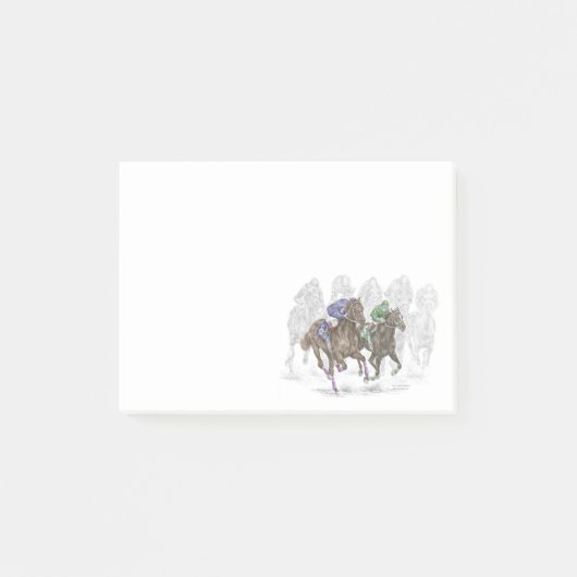 Galloping Race Horses Post-it® Notes (Voorkant)