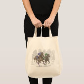 Galloping Race Horses Tote Bag (Voorkant (product))